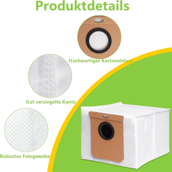 14 Stück Staubbeutel für Eufy Clean L60 SES L60 Hybrid SES L50 SES Staubsauger Roboter, Staubbeutel