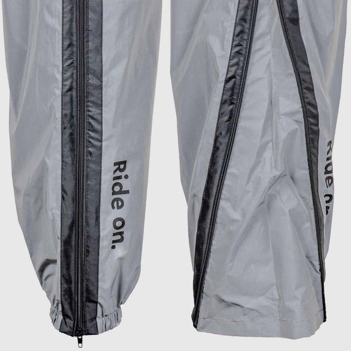 GMS Lux Motorrad Regenhose, grau, M