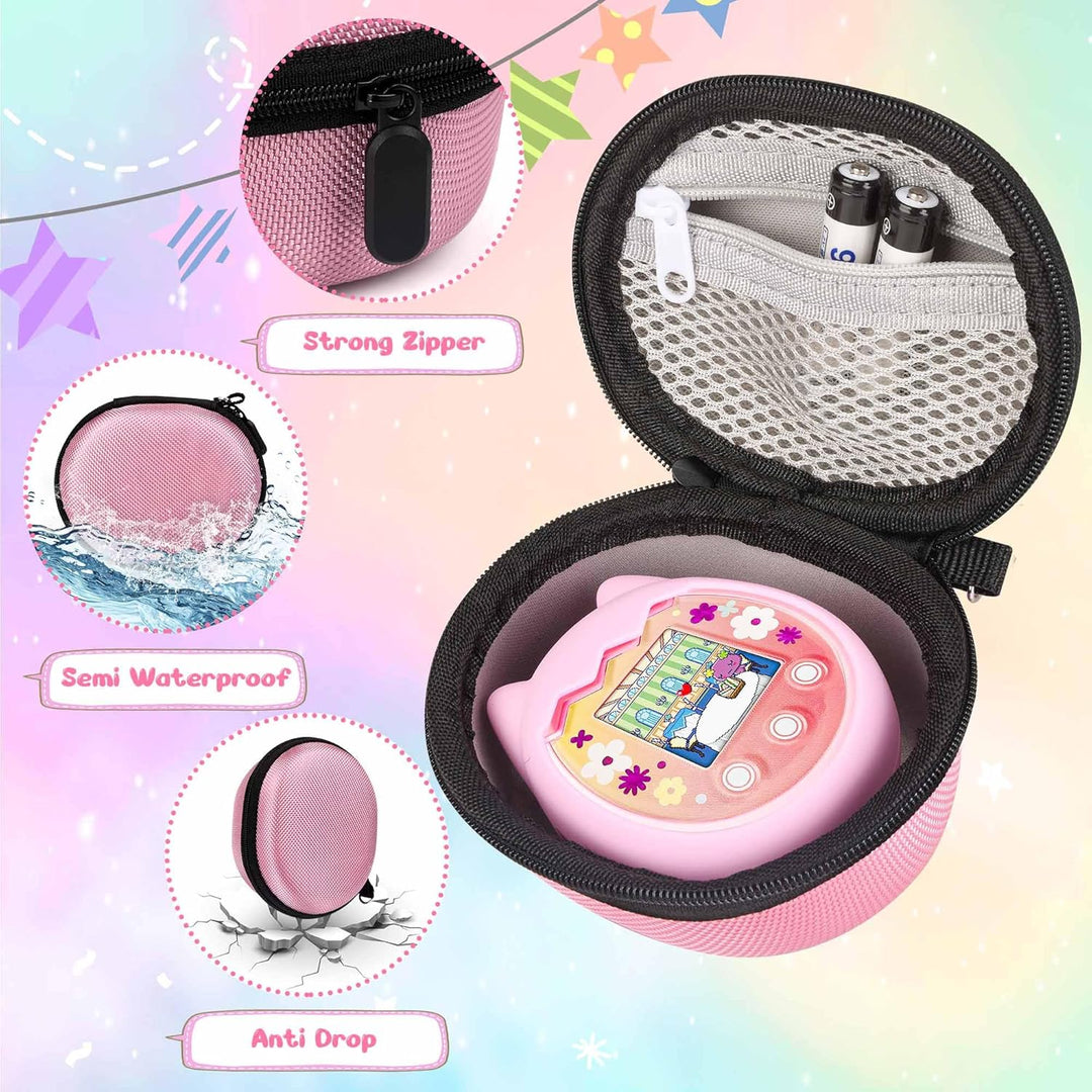 Meetikar Silikon Hülle und Hartschalenkoffer kompatibel mit Tamagotchi Pix Virtuelles Haustierspielz