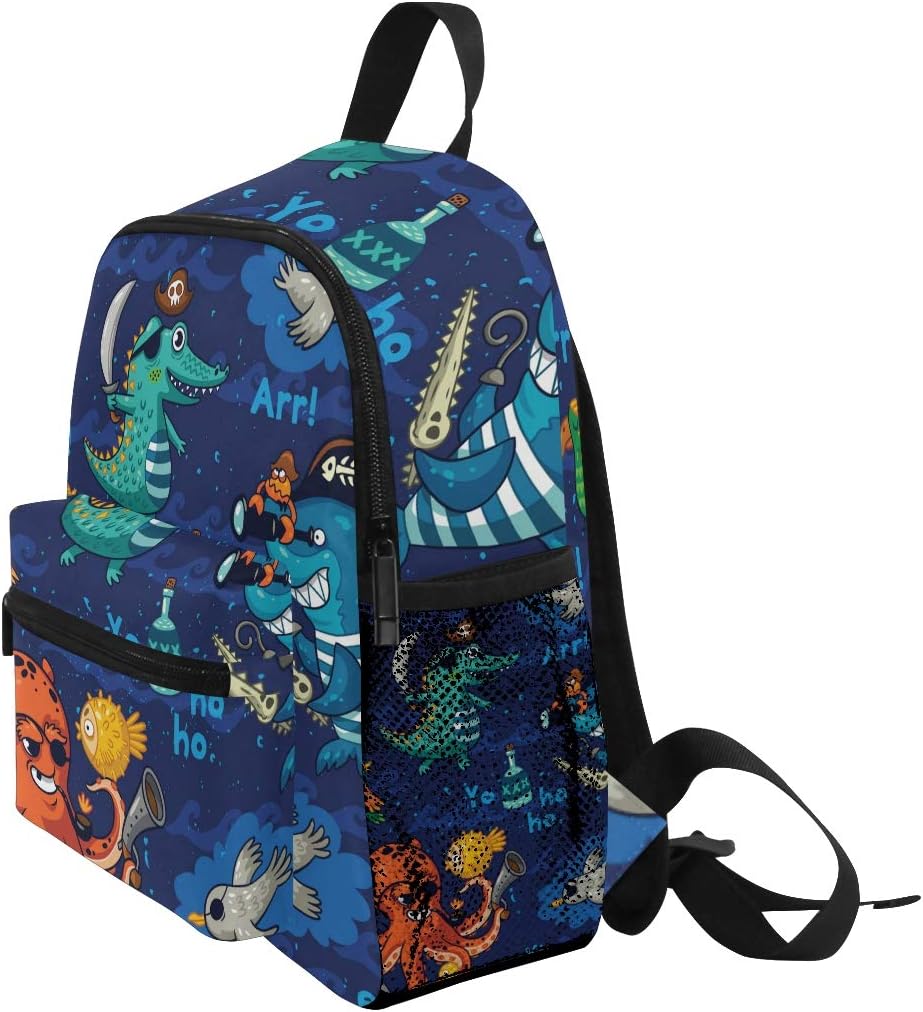 Kinderrucksack Pirate Octopus Whale Kindergarten Kindergartentasche für Kleinkinder Mädchen Jungen