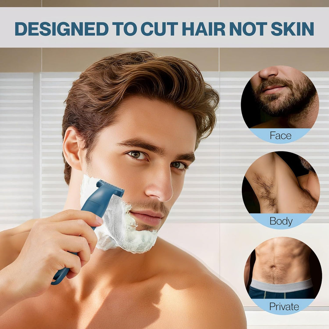 BarberBoss 3-in-1 Herrenrasierer, Pflegeset für Bart, Haare, Nase, Ohr & Körper, Präzisionstrimmer f