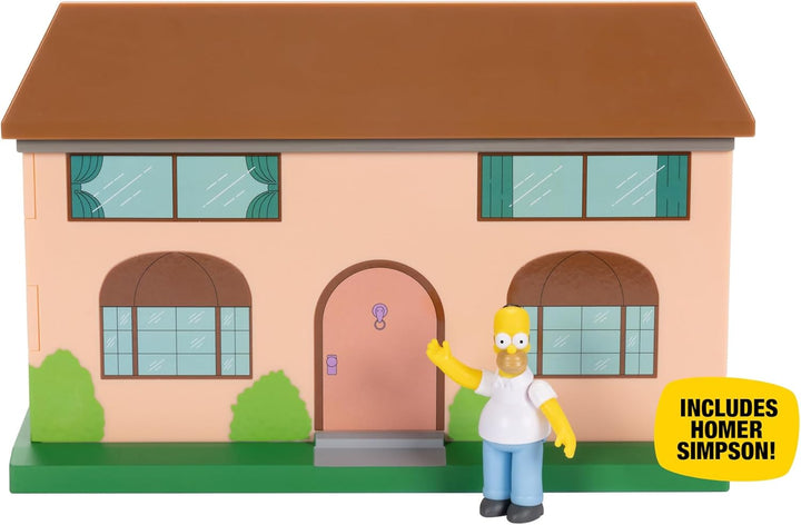 DIE Simpsons Wohnzimmer-Diorama-Haus-Spielset von JAKKS Pacific, inkl. 6 cm grosser Homer-Figur und