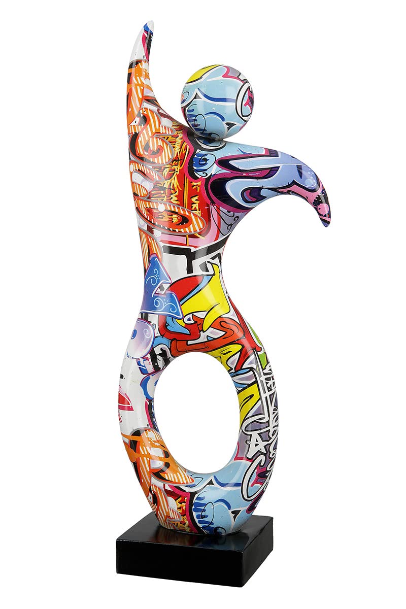 Casablanca Deko Figur Skulptur Tänzer XL - Moderne Kunst Dekoration aus Kunstharz - Street Art Desig
