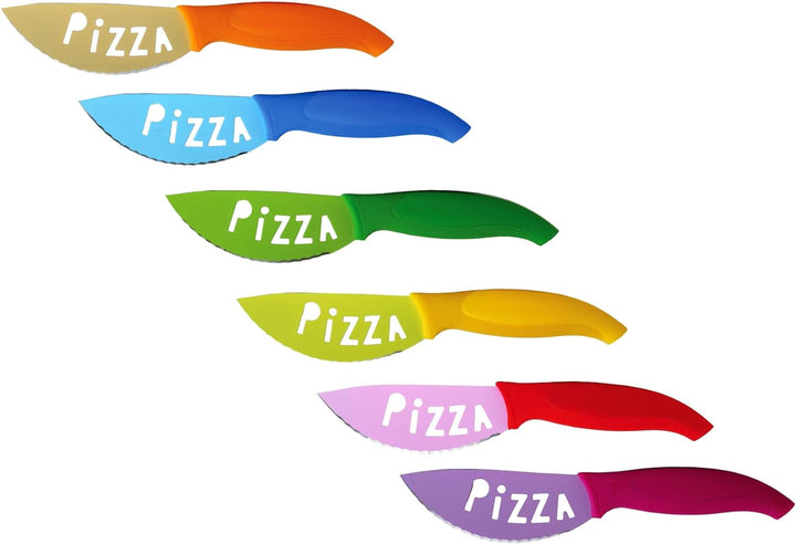 Excelsa Brunch Time Pizzamesser 6er Set mehrfarbig, Pizzamesser