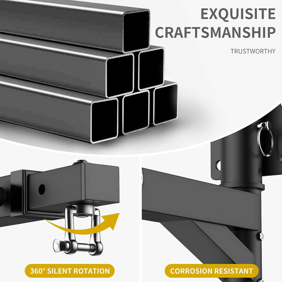 Heavy Duty Bag Hangers Bracket, Wall Mounted Punching Bag Hanger, The Arm can be Rotated 180°, Maxim
