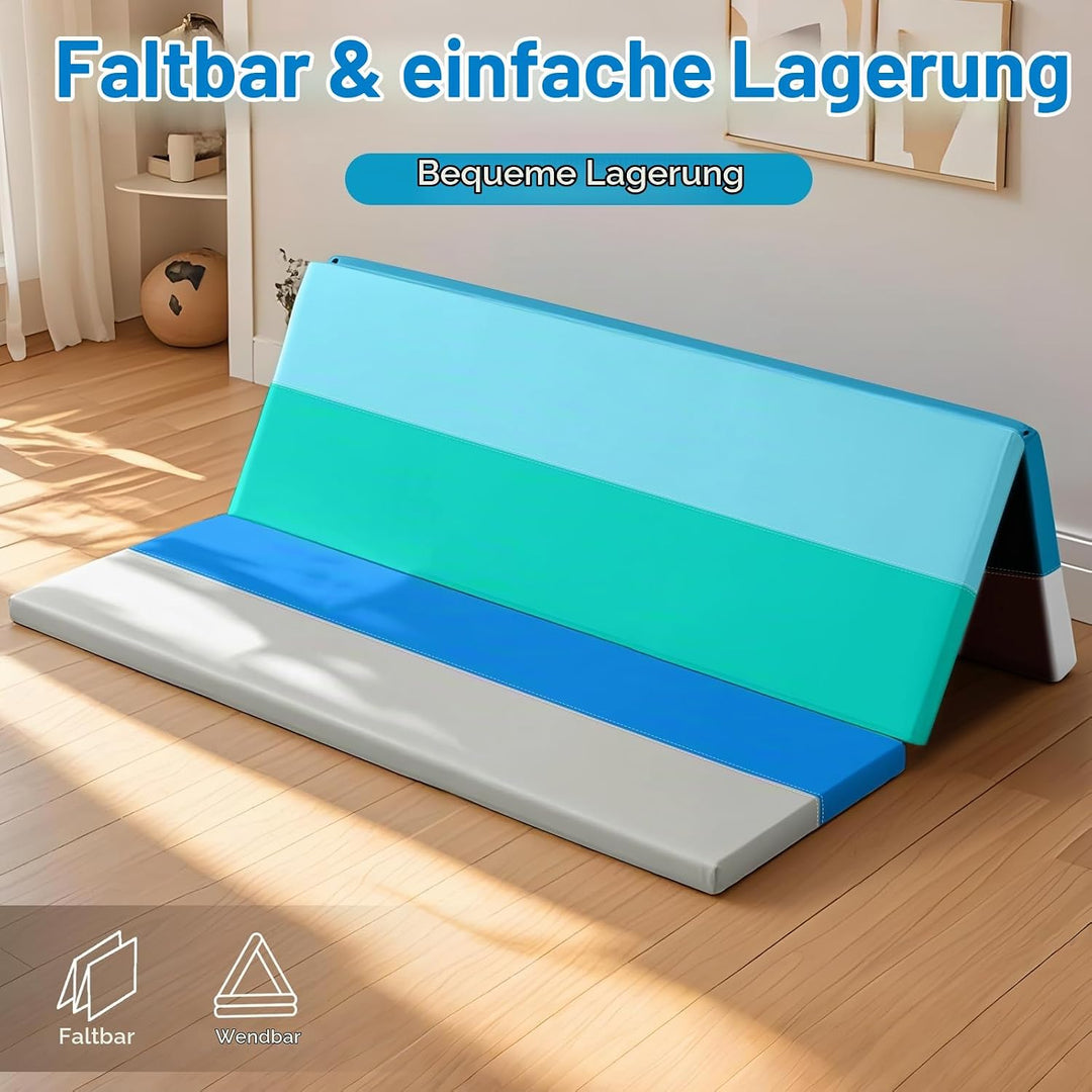 JungleDove Schaumstoff Spielmatte für Baby: 121 x 121cm PU-Leder wasserdicht Kinder Spielmatte - Bab