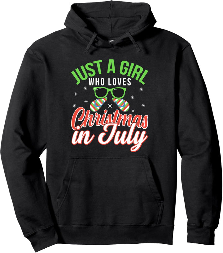 Just a girl who loves Christmas in Juli Pullover Hoodie