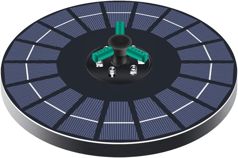 Baceyong 4/6 W Universal-LED-Solar-Springbrunnenpumpe für Vogelbäder, Garten, Fischbecken, Teich, Aq