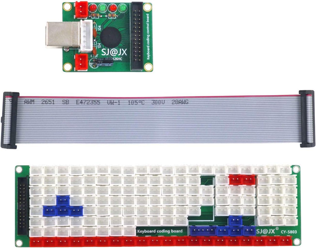 SJ@JX Development Keyboard Encoder Board Game Controller DIY LED Keyboard Development Board Media Mu