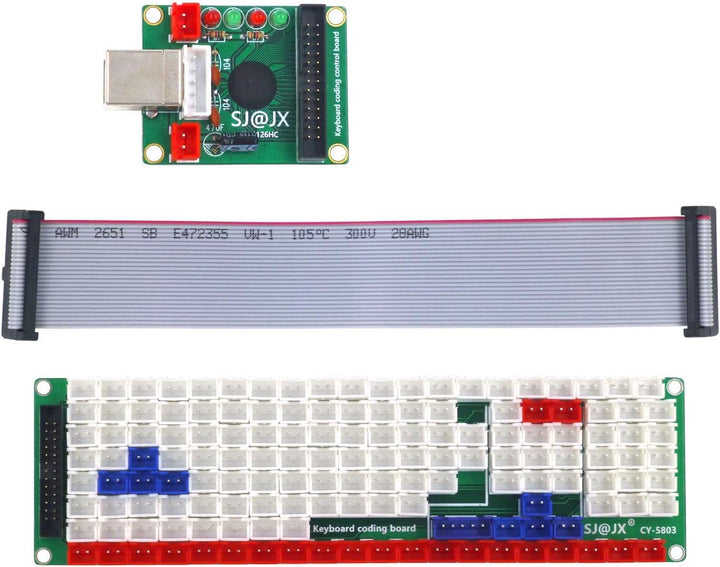 SJ@JX Development Keyboard Encoder Board Game Controller DIY LED Keyboard Development Board Media Mu