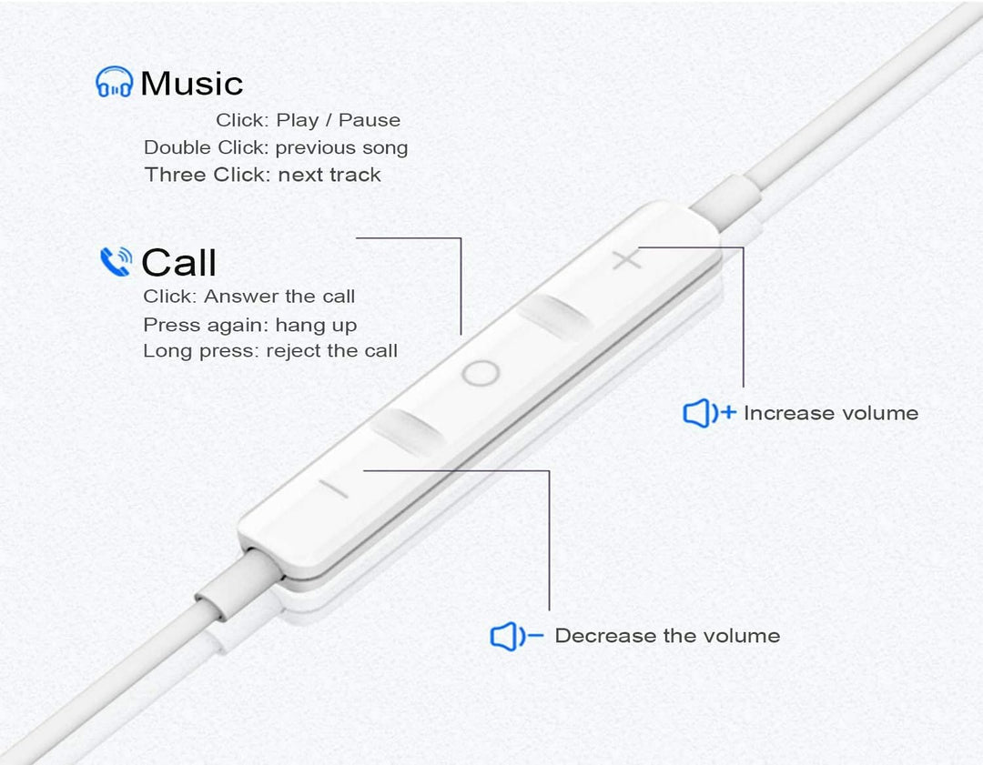 Hochauflösende In-Ear-Kopfhörer mit Kabel, extra Bass, geräuschisolierend, mit Mikrofon, für iPhone,