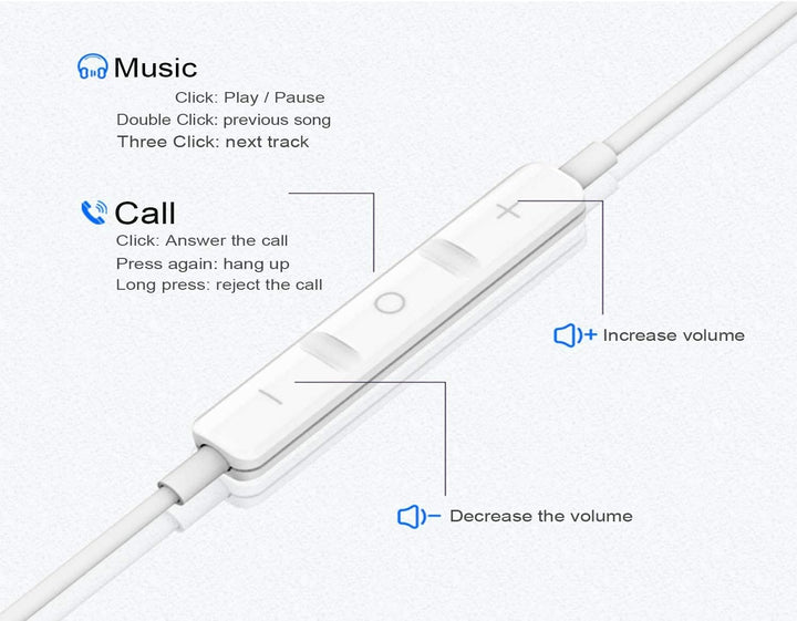 Hochauflösende In-Ear-Kopfhörer mit Kabel, extra Bass, geräuschisolierend, mit Mikrofon, für iPhone,