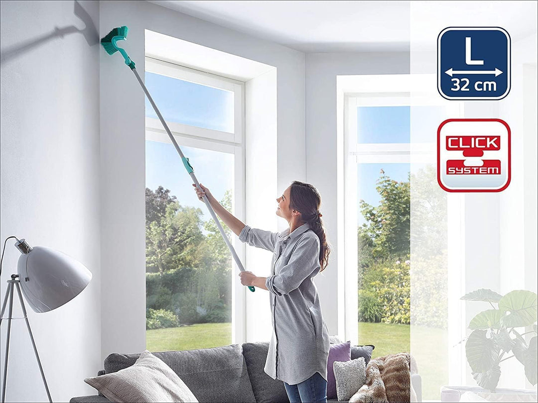 Leifheit Wand und Deckenbesen Dusty Handgerät für eine effektive Reinigung, speziell geformter Staub