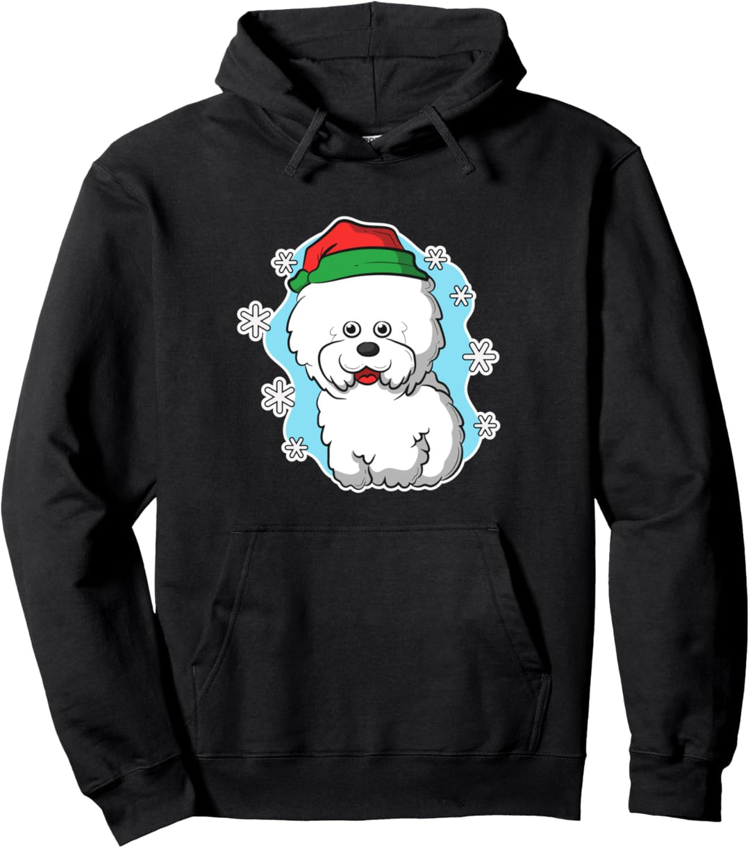 Weihnachten Bichon Frise Dog Image Pullover Hoodie