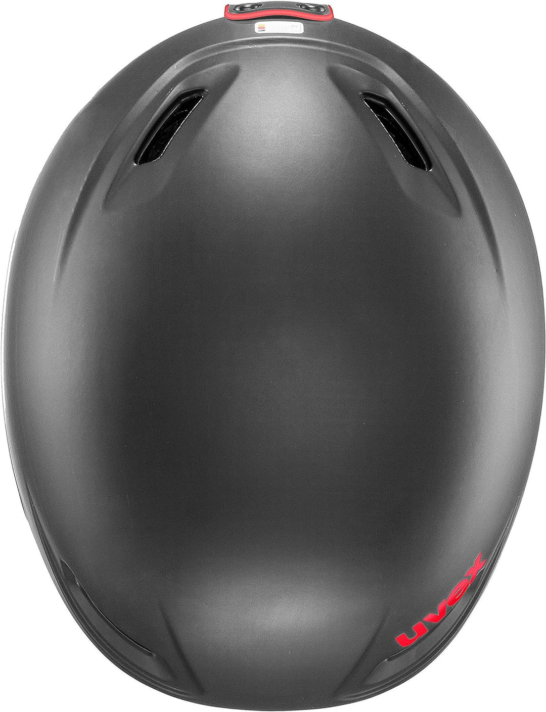 uvex Unisex-Erwachsene jimm Skihelm, Black-Red Mat, 52-55 cm