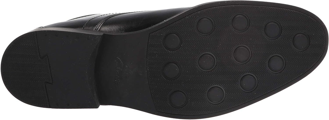 Clarks Whiddon Plain Toe Schnürhalbschuh für Herren, Oxford 39.5 EU Schwarzes Leder, 39.5 EU Schwarz