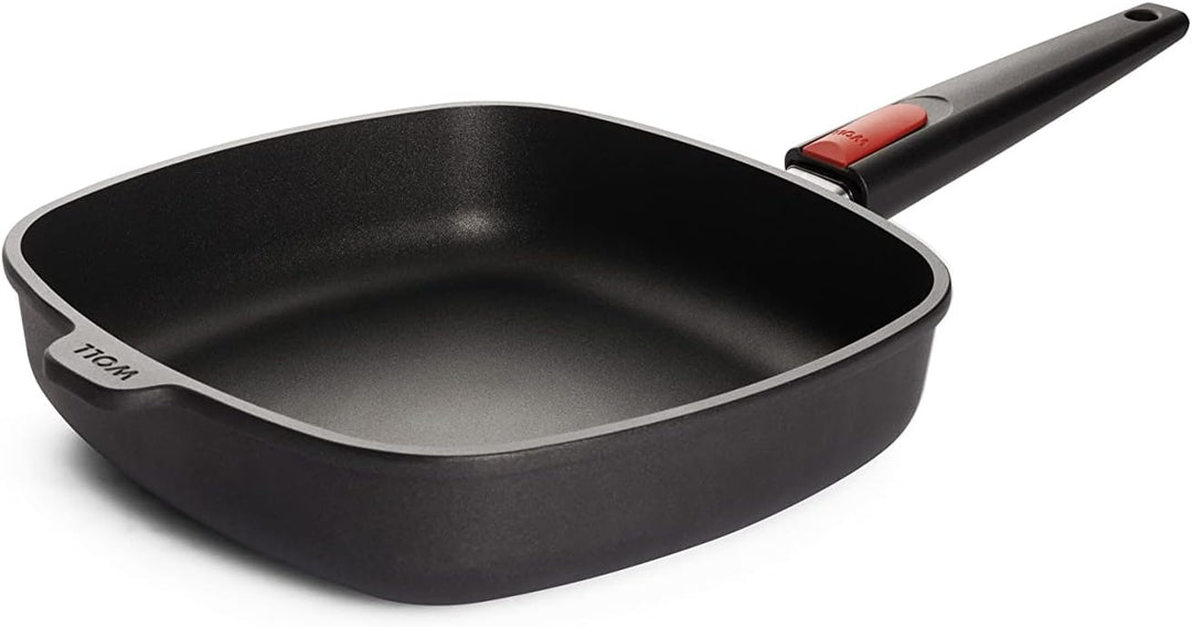 Woll Induktion Nowo Titanium Guss-Pfanne viereckig-Induktiv, 26x26 cm, 6.5 cm hoch, mit abnehmbarem