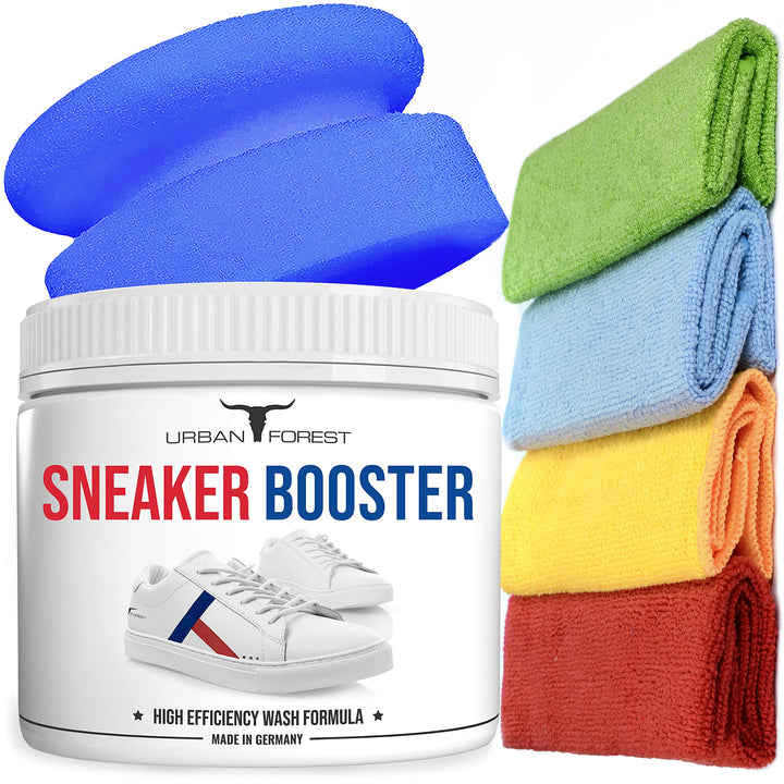 · URBAN FOREST · PREMIUM PRODUCTS Nachhaltiges Sneaker Power Reiniger Konzentrat inkl. Schwamm + 4X