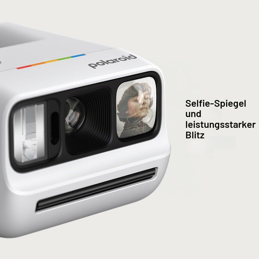 Polaroid Go Generation 3 – Mini Instant Film Kamera – weiss (9191) – nur kompatibel mit Go Film, Wei