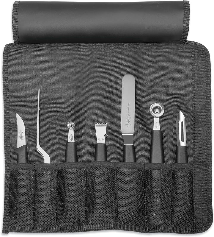 F. DICK Garnierset in Rolltasche 7-teilig (komplettes Set, SparschŠler, Winkelpalette, 2 Fruchtausst