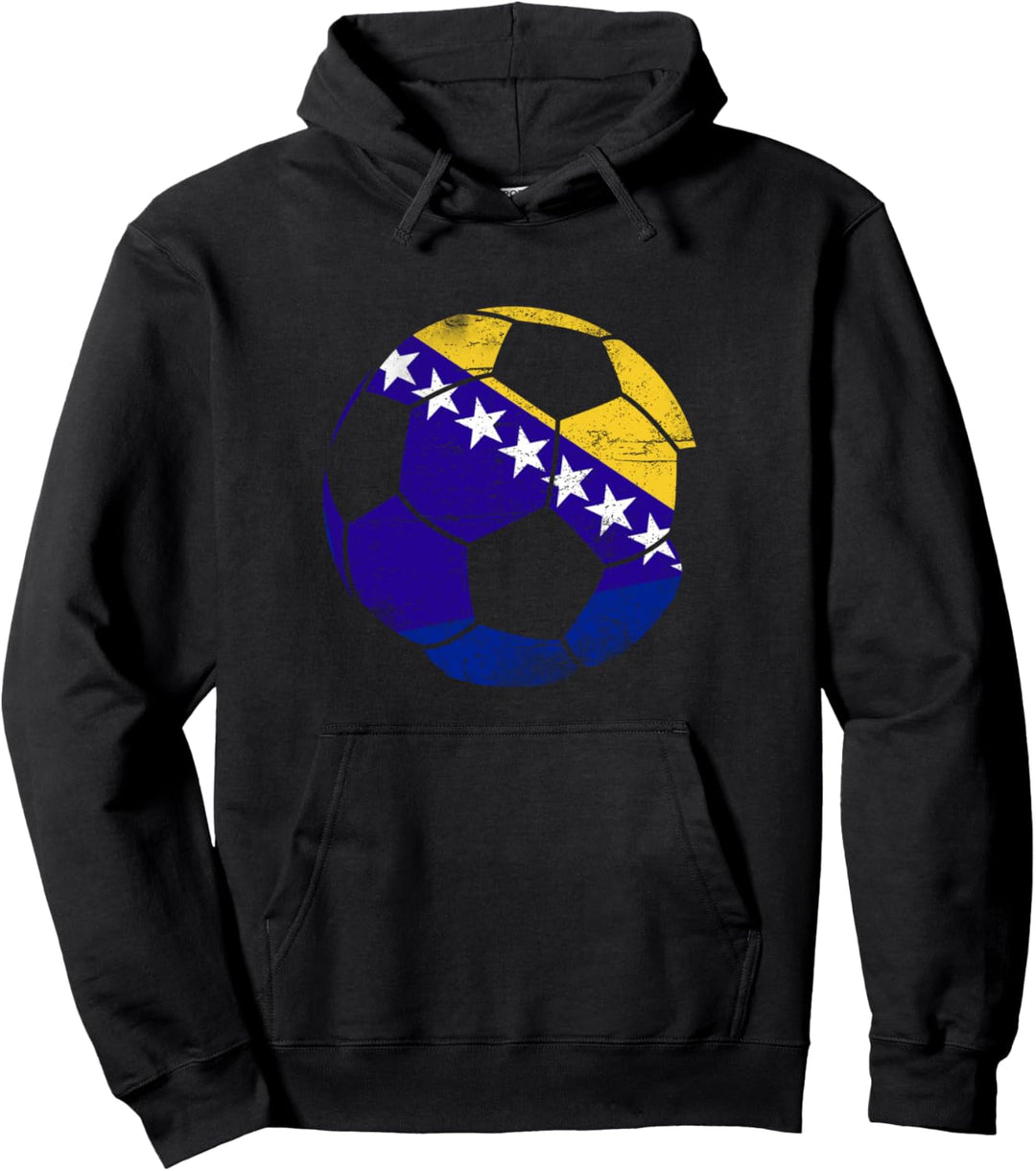 Bosnien-Fussball, Bosnien, Bosnien-Flagge. Pullover Hoodie