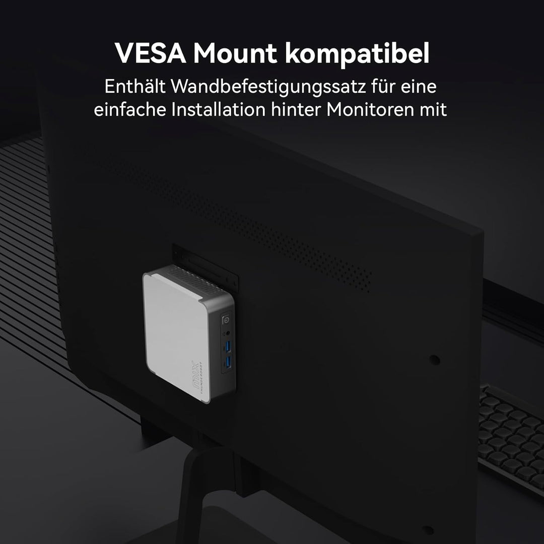 Thunderobot Mini Pc MIX2 R7 8745HS CPU, 32 GB 5600MHz DDR5 RAM 1 TB SSD Mini Desktop Gaming Coumpute