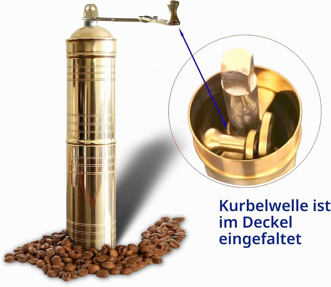 Traditionelle türkische manuelle Kaffeemühle, Messing-Kaffeemühle, Küchendekoration, Qualifikation,