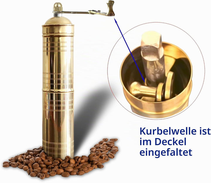 Traditionelle türkische manuelle Kaffeemühle, Messing-Kaffeemühle, Küchendekoration, Qualifikation,