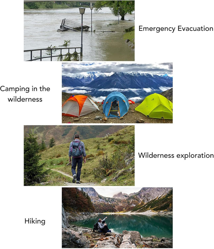 Solar Hand Crank Notio -Radio 2000mah mit AM FM WB Wetteralarm, IPX3 Wasserdicht, LED -Taschenlampe