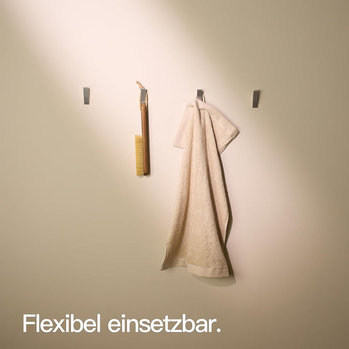 Designfabrik Hamburg Klebehaken extra stark | Haken selbstklebend | Wandhaken | Handtuchhalter ohne