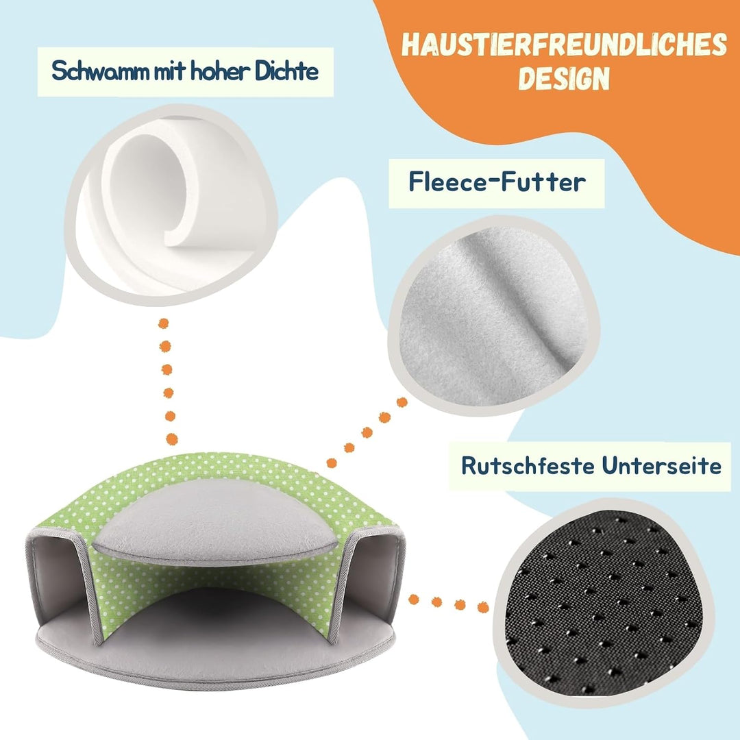 Meerschweinchen Bett, Interaktiver Tunnel, Waschbares Meerschweinchen Zubehoer, Spielzeug für Frettc