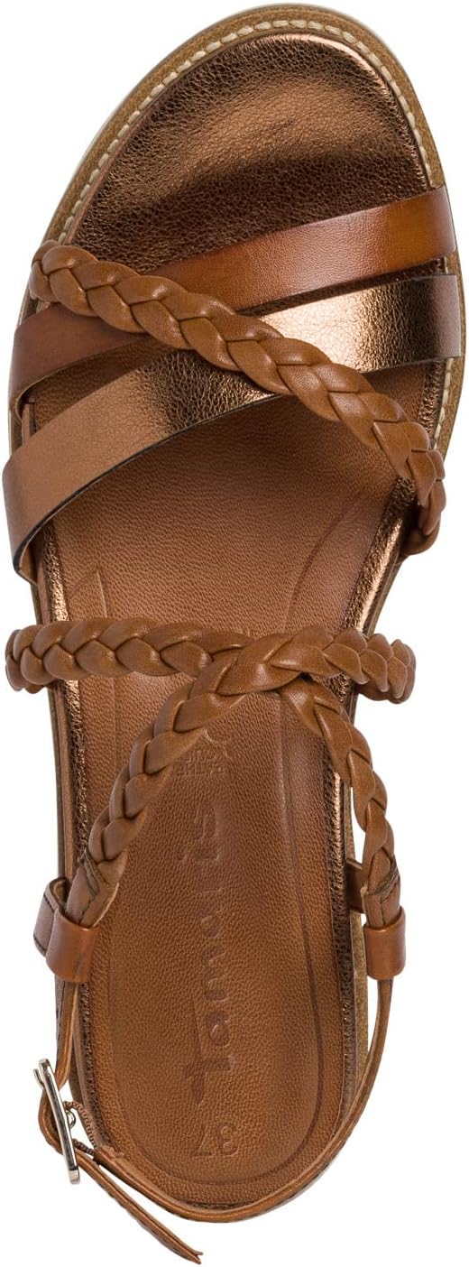 Tamaris Damen Sandalette 1-1-28207-20 37 EU Cognac, 37 EU Cognac