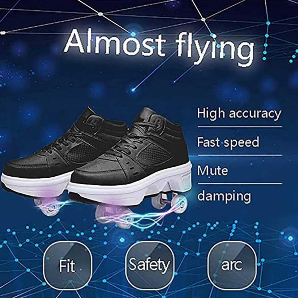 Rollschuhe für Mädchen, Sneaker, Skateschuhe, Sneaker, mit Rädern, Sport, Gymnastik, Mode, Mehrzweck