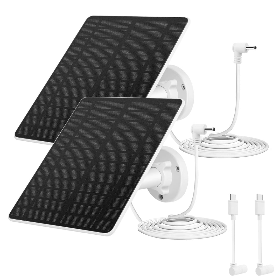 Solarmodul für Ring Kamera 2PCS, GuKKK 5W Kamera Solarpanel kompatibel mit Ring Spotlight Cam/Pro/Pl