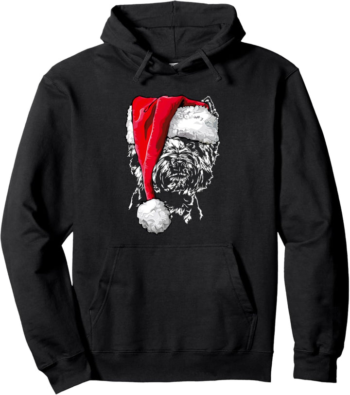 West Highland White Terrier Weihnachtsmann Weihnachten Hunde Pullover Hoodie
