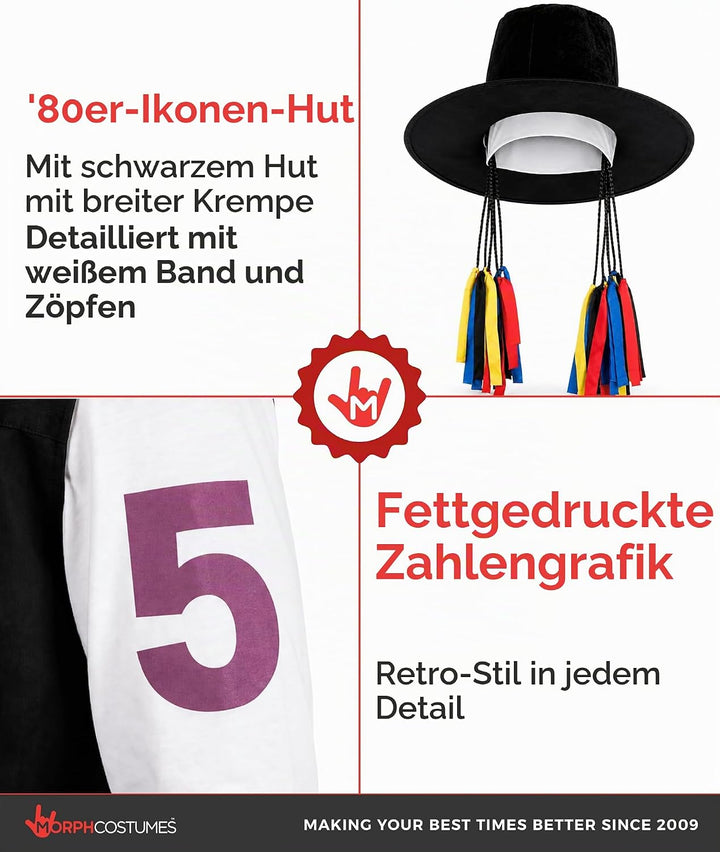 Fun Shack FN2395XL Faschingskostüm, Herren, 80er Jahre Poplegende, XL, XL