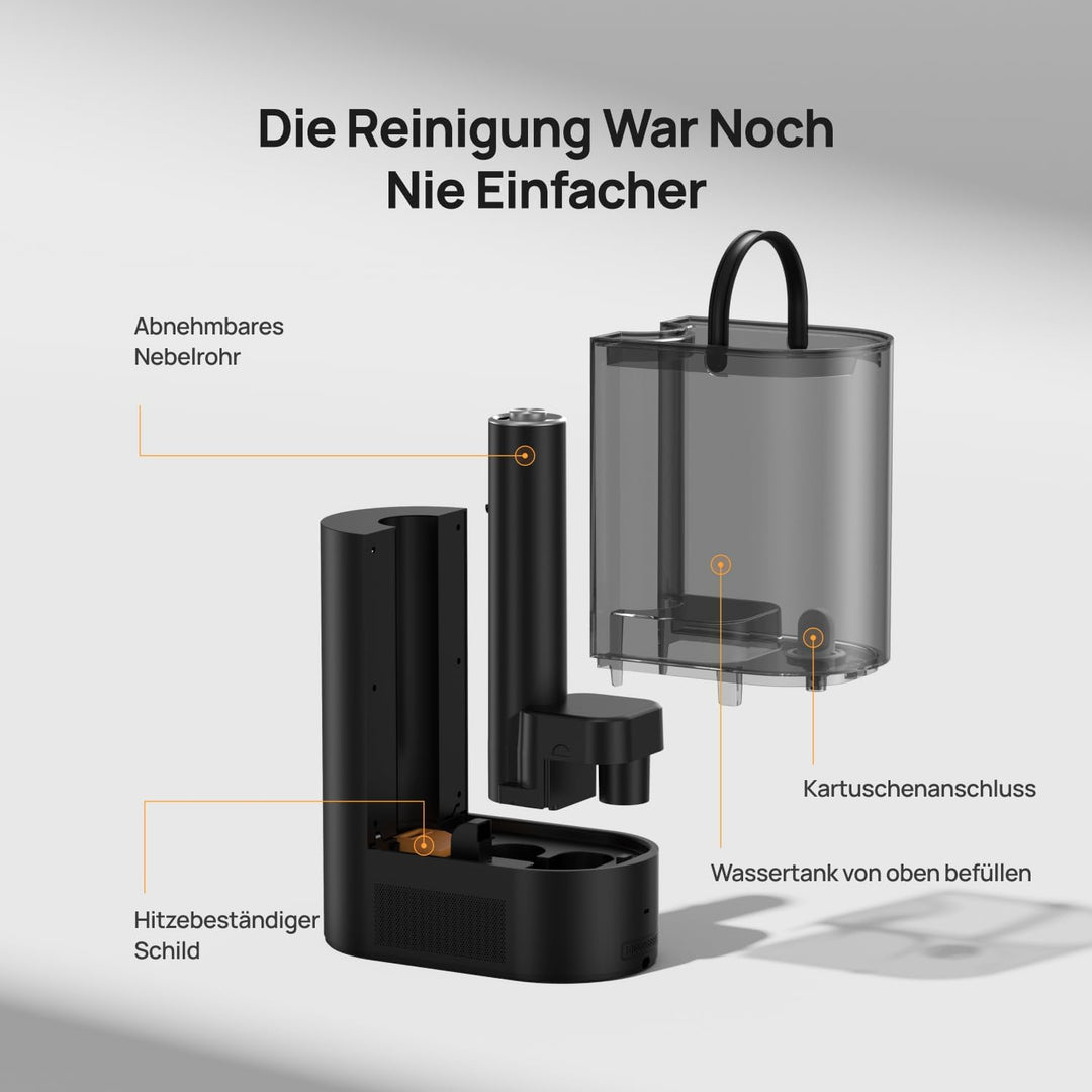 DREO 6L Smart Luftbefeuchter für grosse Räume, Warm- und Kaltnebel für Schlafzimmer, 60 Std. Laufzei