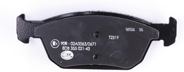 HELLA PAGID 8DB 355 021-431 Bremsbelagsatz - T2319 - Dicke/Stärke: 17mm - Bremssystem: Teves - mit a
