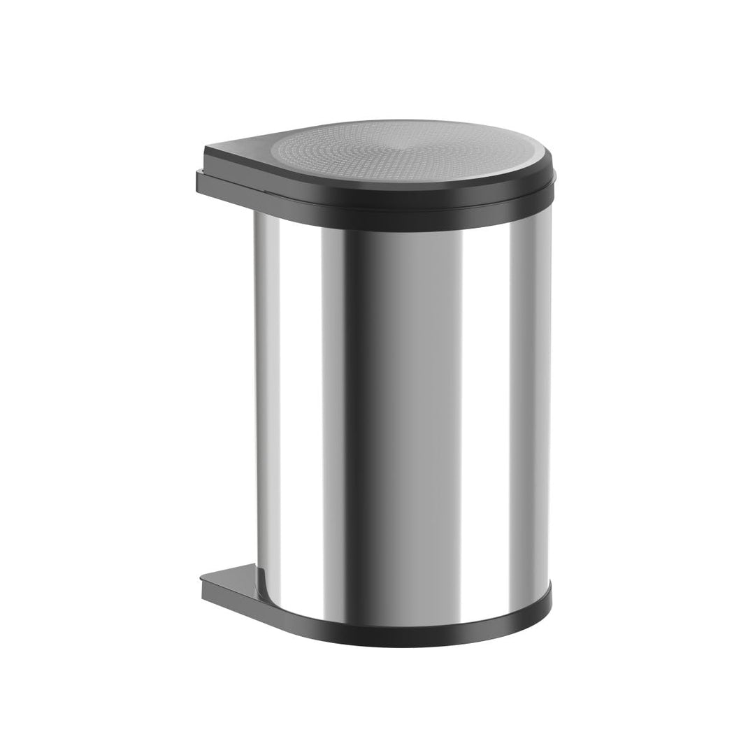 Hailo Abfallsammler 3520001 MO Mono 20 Liter Edelstahl poliert | Schwenkbarer Einbaumülleimer | Auto
