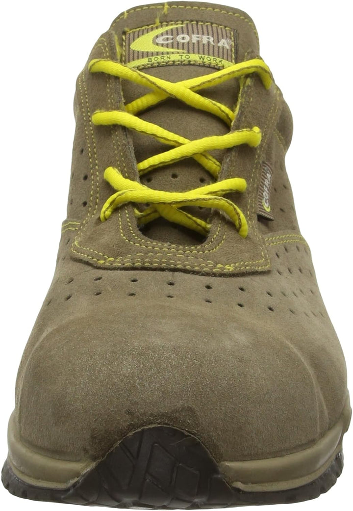 Cofra 78670-008.W47 DORIO S1 P SRC Sicherheitsschuhe, Beige/Gelb, Grösse 47 47 EU, 47 EU