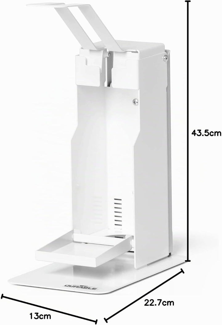 Durable Tisch-Desinfektionsspender mit Armhebel, für Desinfektionsmittel oder Seife, flexible Anpass