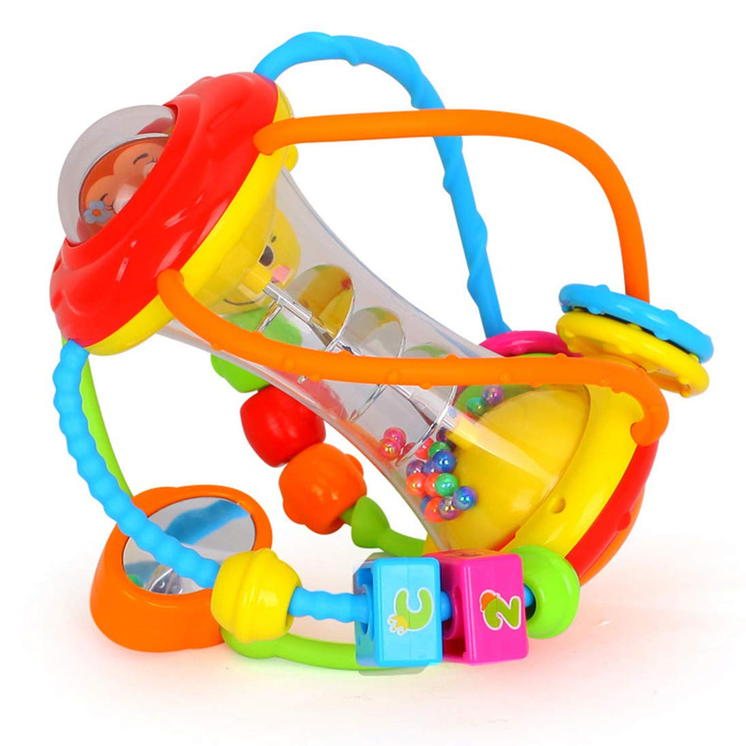 HOLA Baby Spielzeug 6 Monate Rassel Motorikball Greifball, Greifling, Shake & Krabbel Motorikspielze