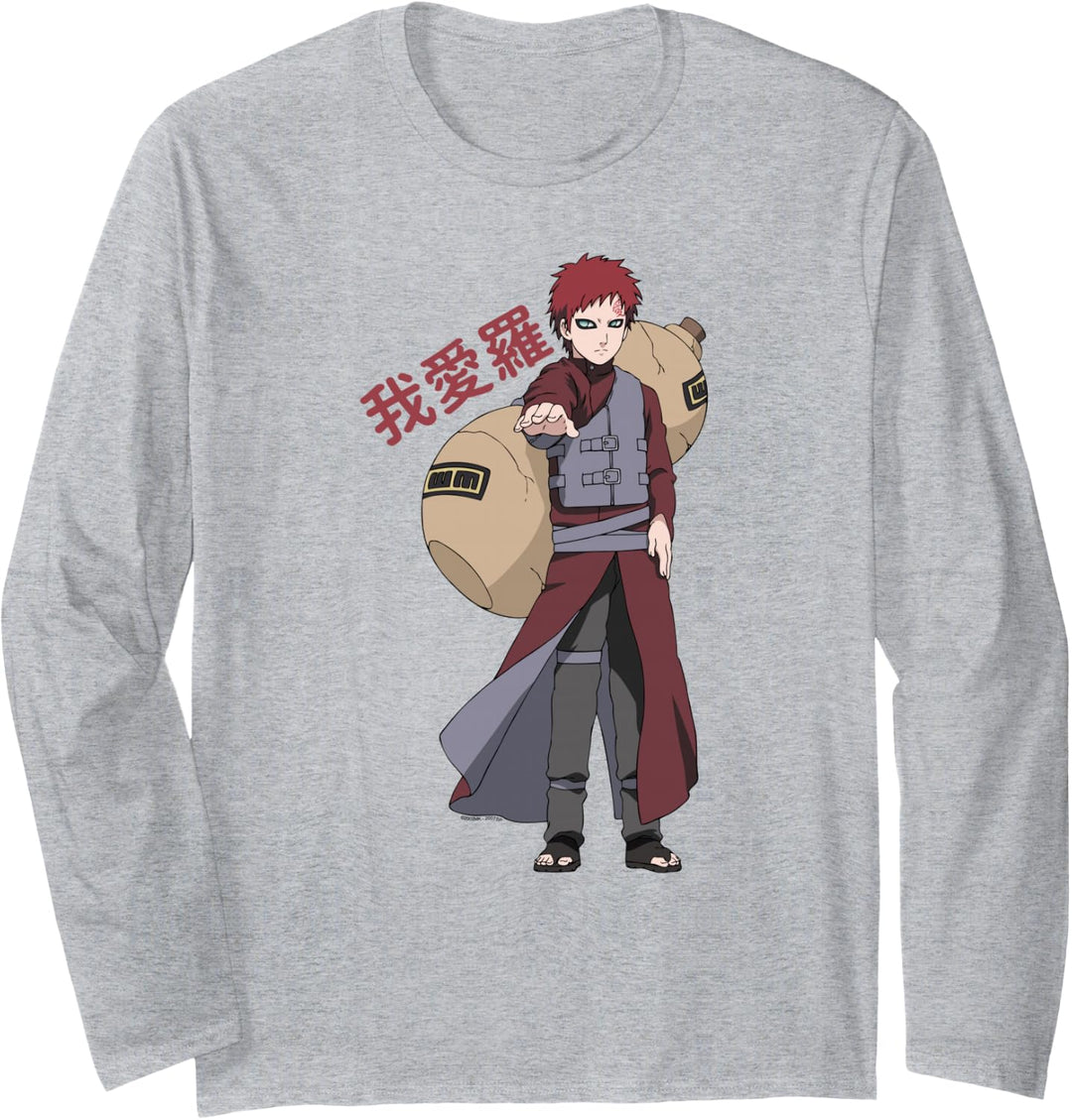 Naruto Shippuden Gaara Langarmshirt