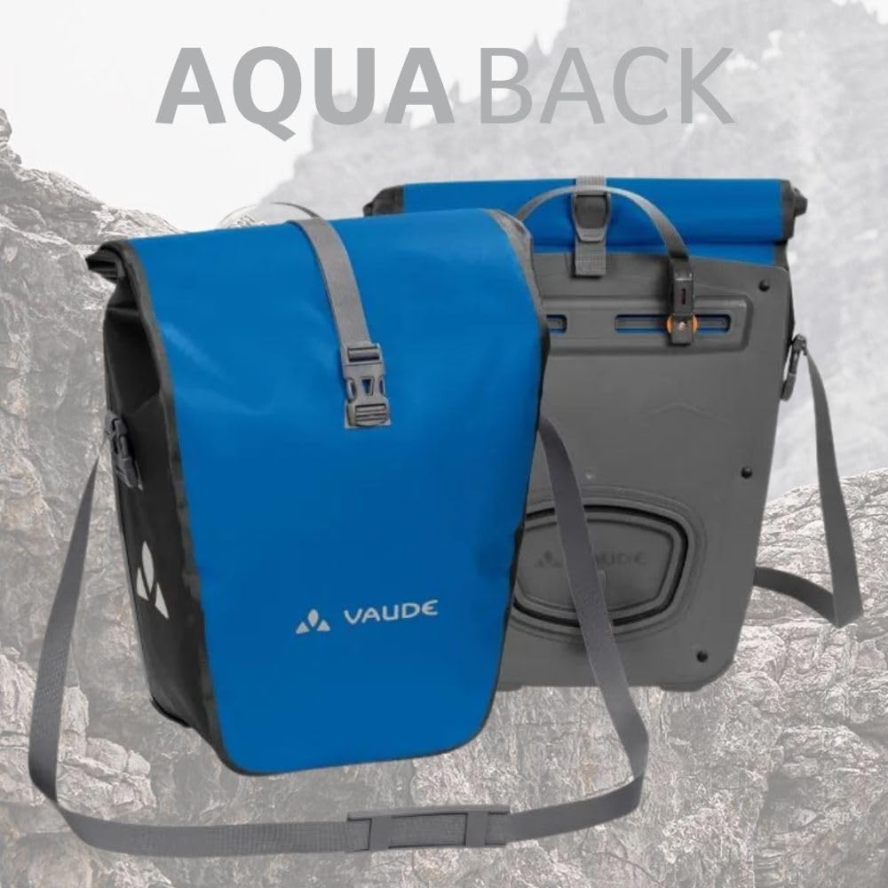 VAUDE Fahrradtaschen für Gepäckträger Aqua Back 2x24L, 2 x Hinterradtaschen wasserdicht, Fahrrad Gep