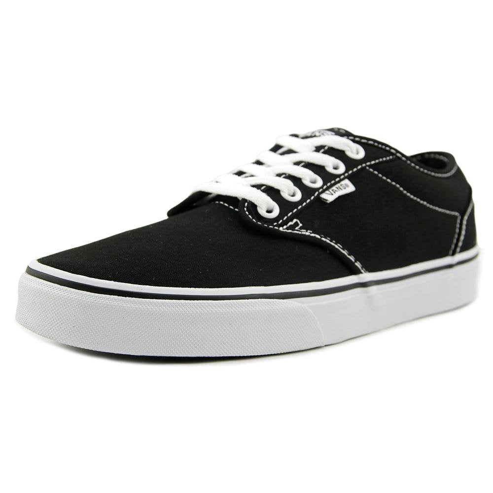 Vans Damen Atwood Low-Top 38 EU Schwarz Canvas Blk Wht 187, 38 EU Schwarz Canvas Blk Wht 187