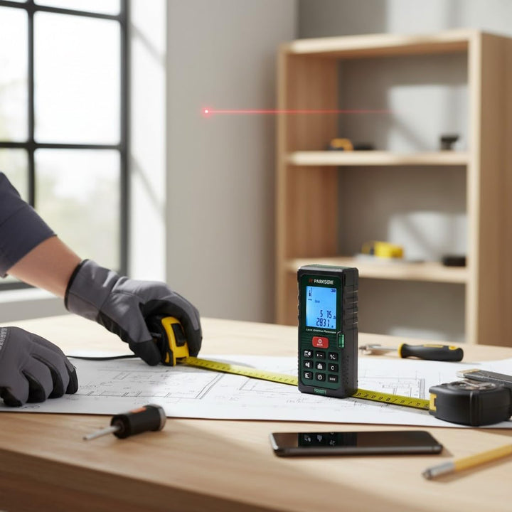 PARKSIDE Laser-Entfernungsmesser »PLEM 50 C3«, 50 m, Schwarz, ca. 120 x 48 x 27 mm