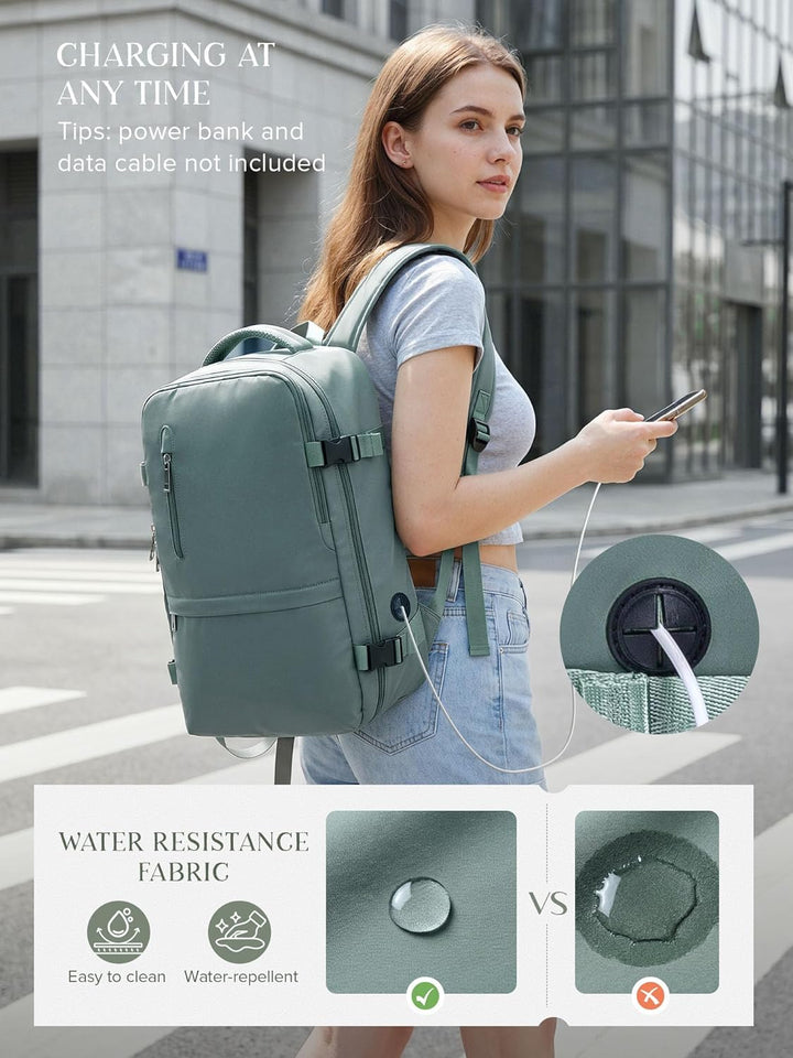 Hayayu für Ryanair Handgepäck 40x20x25 Klein Handgepäck Rucksack Flugzeug Reiserucksack mit Laptopfa