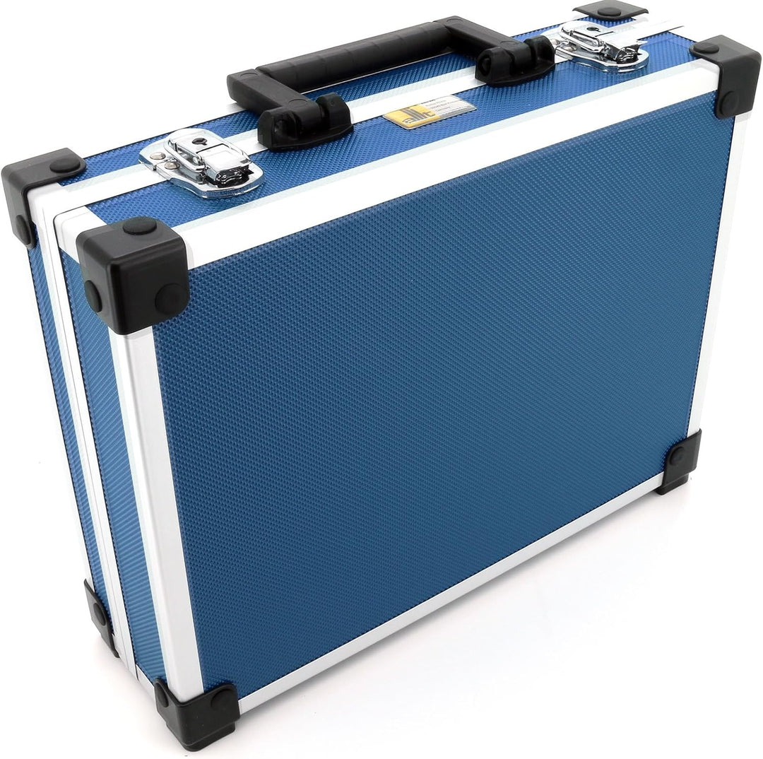 allit 424120 Utensilien-Koffer AluPlus Basic, Gr”áe: L, blau, Nutz: 33x24,5x9 cm/aussen: 34,5x28,5x1