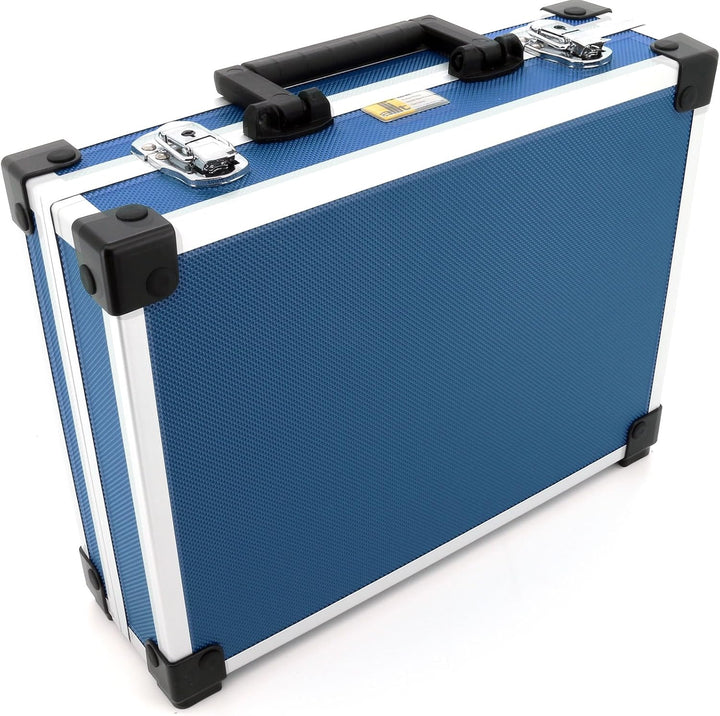 allit 424120 Utensilien-Koffer AluPlus Basic, Gr”áe: L, blau, Nutz: 33x24,5x9 cm/aussen: 34,5x28,5x1
