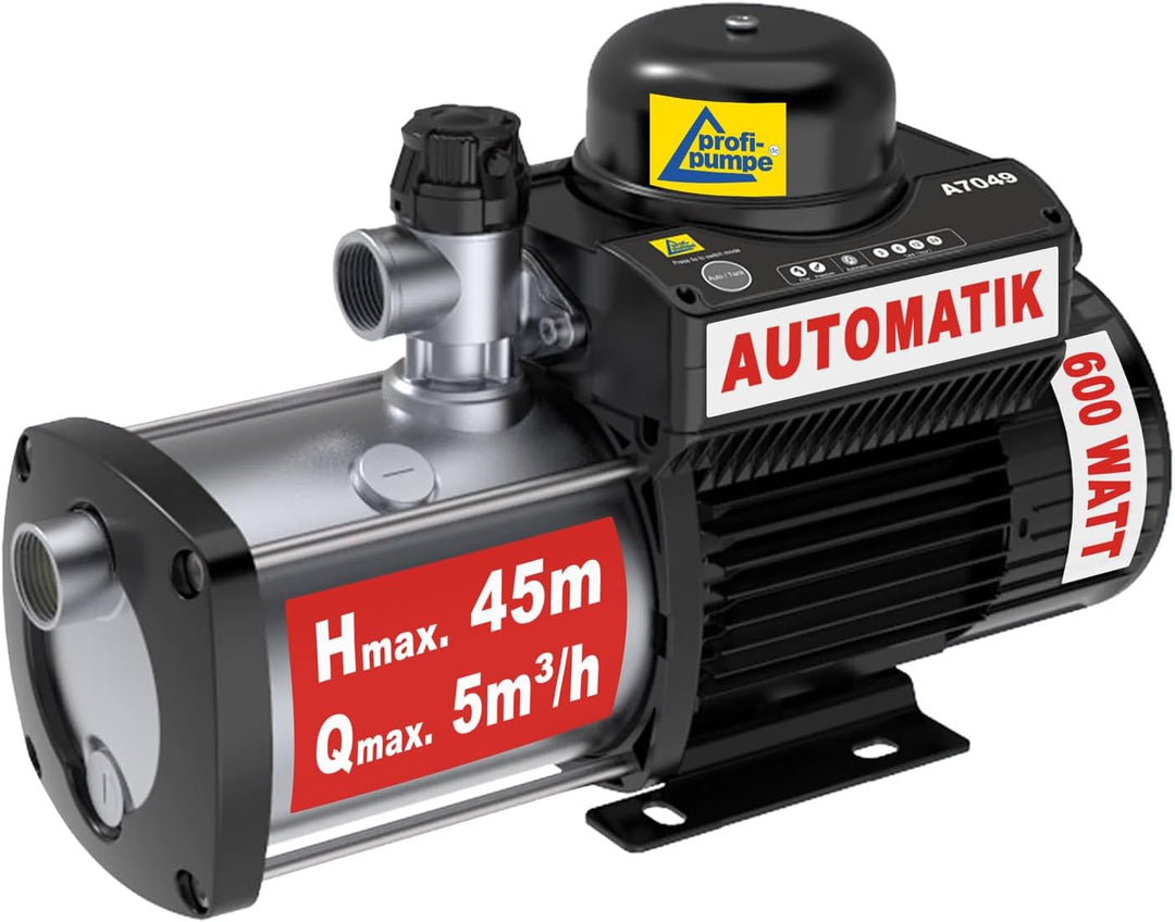 INVERTER HAUSWASSERWERK INVERT-Tech 5-600-10, Hauswasserautomat Permanent Magnet Vortex-Pumpe Hauswa